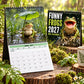 🎉 🐸Funny Frogs 2027 Wall Calendar – Cute Humorous Frog Calendar, Quirky Amphibian Gift, Nature & Wildlife Decor