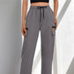 👖  NOW! 🎒 Women's Drawstring Cargo Pants – Breathable, Pockets & Straight Leg – Relaxed Fit, Easy Movement ✨
