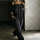 🔥Limited-time offer-Loose Fit Wide-Leg Overall Jumpsuit with Pockets