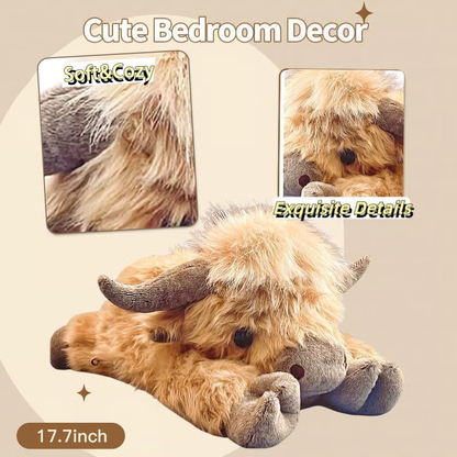 🎅Christmas Hot Sale 49% Off🎁Cute Cartoon Highland Cow Cuddly Toy