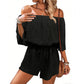 🌊SUMMER HOT SALE 50% OFF 💖Women's Off Shoulder Shorts Jumpsuit
