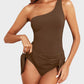 ⏳LAST DAY SALE 50% OFF💕⛱️One Shoulder Skirted One Piece Swimsuit