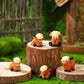 🐂🥚Easter Egg Hunt Alternative: Mini Highland Cow Figurines for Hide & Seek - Adorable Resin Cow Decorations for Party Favors, Easter Basket Stuffers & Home Decor🎁