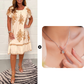 🌸Summer Specials  49%OFF🌸Geometric Pattern Multi Print Square Neck Dress