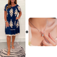🌸Summer Specials  49%OFF🌸Geometric Pattern Multi Print Square Neck Dress