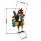 🐓 Colorful Metal Rooster Statue - Farmhouse, Patio, and Garden Decor