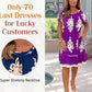 🌸Summer Specials  49%OFF🌸Geometric Pattern Multi Print Square Neck Dress