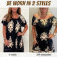 🌸Summer Specials  49%OFF🌸Geometric Pattern Multi Print Square Neck Dress