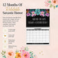 🌸🗓️ 2027 Funny Swear Word Wall Calendar – "F*ck It" Floral Calendar for Tired-Ass Women 😂✨