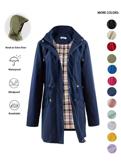 💖LAST DAY SALE 50% OFF✨Women's Chic. Lightweight. Waterproof Jacket 🍃🧥-Unleash Style and Durability in Any Storm!