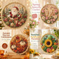 🎄LAST DAY SALE ONLY ￡9.99!!☃️✨ Four Seasons & Holiday Pearl Art Hanging Wreath Kit💎Luxury Flocked Canvas with Scratch-Resistant Non-Fading Pearl Beads DIY Handmade Seasonal Decor 🌸🌻🍂🎄
