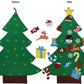 🎄 DIY Felt Christmas Tree with 30 Glitter Ornaments