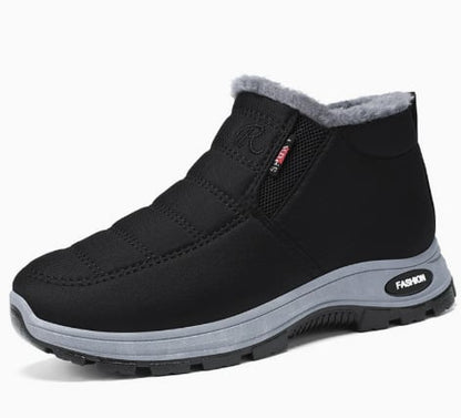 Winter Thickened Fleece Lined Snow Boots Slip On Casual Warm Walking Shoes for Men and Women