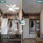 ⏳LIMITED TIME SALE 50% OFF🌀40W LED Ceiling Fan Light – 20.5” Ultra-Quiet with Remote 🎯 | E27 + FREE B22 Adapter 🔌 | For Bedroom 😴, Kitchen 👩‍🍳 & Garage 🛠️ – UK Ready! 🇬🇧