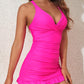 ⏳LIMITED TIME SALE 50% OFF👙Deep V-neck ruched back swimsuit