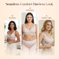🎅Christmas Sale 50% Off💕 Jelly Wireless Womens Comfortable Wireless Bras Push Up Bralettes Seamless Tshirts Bras Deep V Everyday Bras