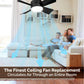 ⏳LIMITED TIME SALE 50% OFF🌀40W LED Ceiling Fan Light – 20.5” Ultra-Quiet with Remote 🎯 | E27 + FREE B22 Adapter 🔌 | For Bedroom 😴, Kitchen 👩‍🍳 & Garage 🛠️ – UK Ready! 🇬🇧