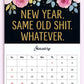 Christmas Pre Sale 49% OFF -👑 Fuck It Again – 2026 Calendar For Women Who’ve Had Enough