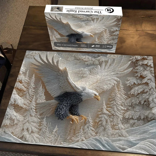 🎅Christmas Hot Sale 49% Off🎁🧩The Carved Eagle Jigsaw Puzzle 1000 Pieces
