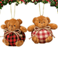 🎁Plaid Bear Ornaments on The Tree🐻🎄