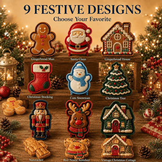 🎄Only £6.99 Last Day Promotion!🍪Christmas Baking Moulds – 9 Festive Designs 🎄
