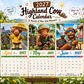 ⏰LAST DAY SALE ONLY ￡6.99!!🔥2027 Funny Highland Cow Wall Calendar | A4 Hanging Calendar | Designed by Isabel Kline