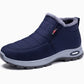 Winter Thickened Fleece Lined Snow Boots Slip On Casual Warm Walking Shoes for Men and Women