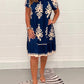 🌸Summer Specials  49%OFF🌸Geometric Pattern Multi Print Square Neck Dress