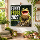 🎉 🐸Funny Frogs 2027 Wall Calendar – Cute Humorous Frog Calendar, Quirky Amphibian Gift, Nature & Wildlife Decor
