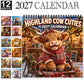🐮 2027 Highland Cow Cuties Calendar
