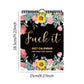 🌸🗓️ 2027 Funny Swear Word Wall Calendar – "F*ck It" Floral Calendar for Tired-Ass Women 😂✨