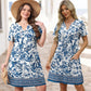 🔥Summer Hot Sale 50% Off!!💃Women's Casual V Neck Vacation Midi Dress With Pockets