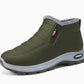 Winter Thickened Fleece Lined Snow Boots Slip On Casual Warm Walking Shoes for Men and Women