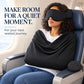 😴3-in-1 Airplane Sleep Support System - Integrated Plane Sleeping Accessories with Memory Foam Long Haul Flight Pillow✈️🎁Buy 2 Sets Free Shipping