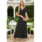 👗2026 Summer Hot Sale 49% OFF🌈 Women's V neck Ankle Length Floral Print Beach Long Flowy  Maxi Dress with Pockets🎀