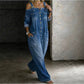 🔥Limited-time offer-Loose Fit Wide-Leg Overall Jumpsuit with Pockets