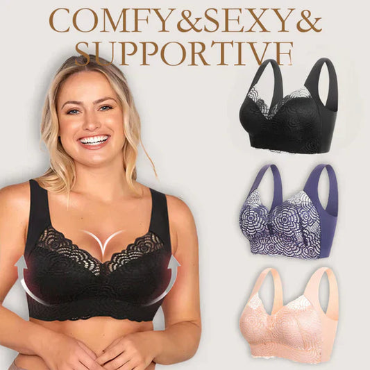 🔥Ultimate Lift Stretch Full Shape Seamless Lace Bra (3 PCS)