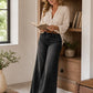 ⏳Time-Limited Special👖✨High-Waist Wide-Leg Jeans with Button Detail