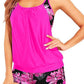 🏖️2026 Hot Sale 49% OFF🩱Sexy Leopard Cross Back Two-Piece Tankini Swimsuit