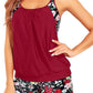 🏖️2026 Hot Sale 49% OFF🩱Sexy Leopard Cross Back Two-Piece Tankini Swimsuit