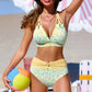 💃LAST DAY SAEL 60% OFF!!✨Halter Neck Sexy Printed Bra Bikini