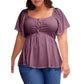 ⏰Summer Hot Sale 50% OFF💃Women's Plus Sweetheart Neck Top