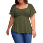 ⏰Summer Hot Sale 50% OFF💃Women's Plus Sweetheart Neck Top