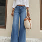 ⏳Time-Limited Special👖✨High-Waist Wide-Leg Jeans with Button Detail