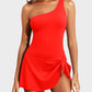 ⏳LAST DAY SALE 50% OFF💕⛱️One Shoulder Skirted One Piece Swimsuit