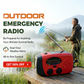 📻50% OFF NOW! Multifunctional Portable Solar Emergency Radio – Hand Crank NOAA Weather Radio with Flashlight, SOS Alarm & Phone Charger, Survival Gear for Camping, Storm & Power Outage