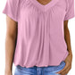 ⏳LAST DAY SALE 50% OFF💕✨Women's Casual Short Sleeve V Neck Basic T-shirts