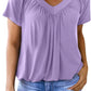 ⏳LAST DAY SALE 50% OFF💕✨Women's Casual Short Sleeve V Neck Basic T-shirts