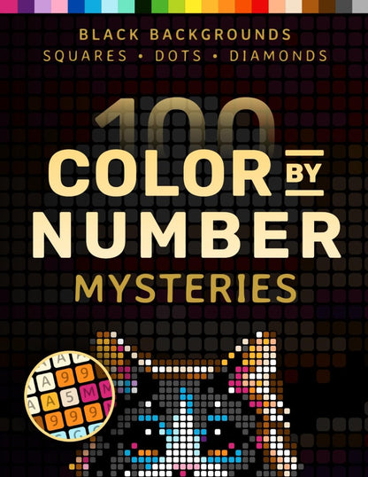 🎁The Ultimate Christmas Gift-🎨100 Color by Number Mysteries: A Coloring Book for Adults Relaxation and Wonder