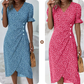 🌷49% OFF🍃Women's floral v-neck printed dress